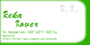 reka kover business card